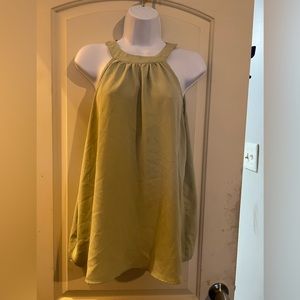 Green blouse button around neck size 1XL